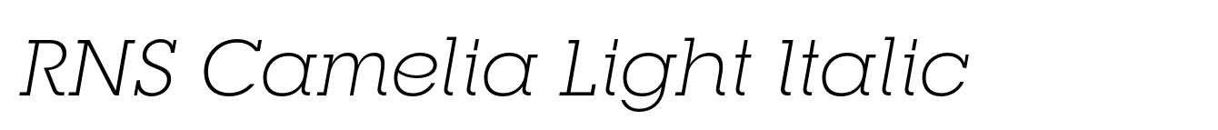 RNS Camelia Light Italic image